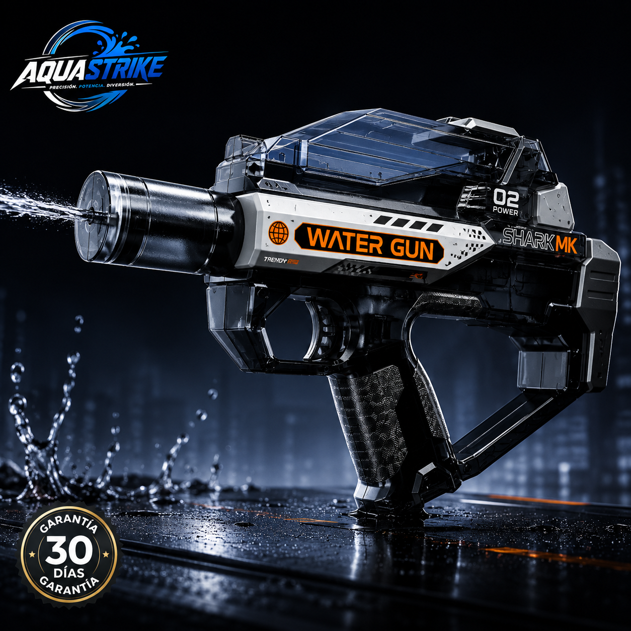 AquaStrike® | Pistola de Agua Eléctrica LED