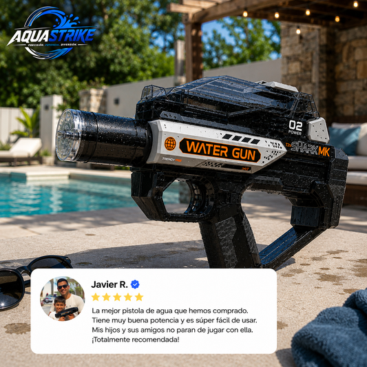 AquaStrike® | Pistola de Agua Eléctrica LED